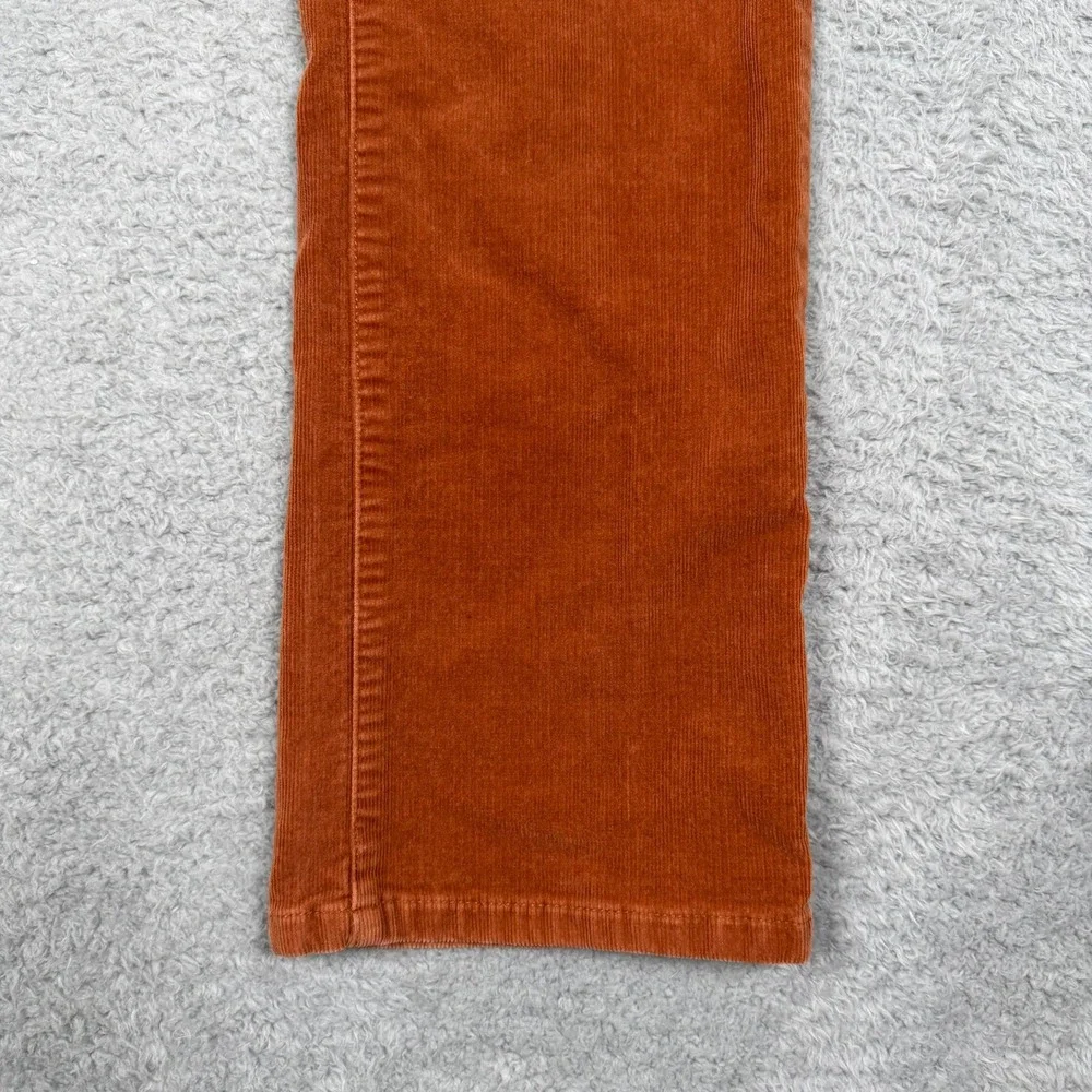 Patagonia Womens Organic Cotton Corduroy Pant Burnt Orange 28 Short Straight Leg - Picture 6 of 10